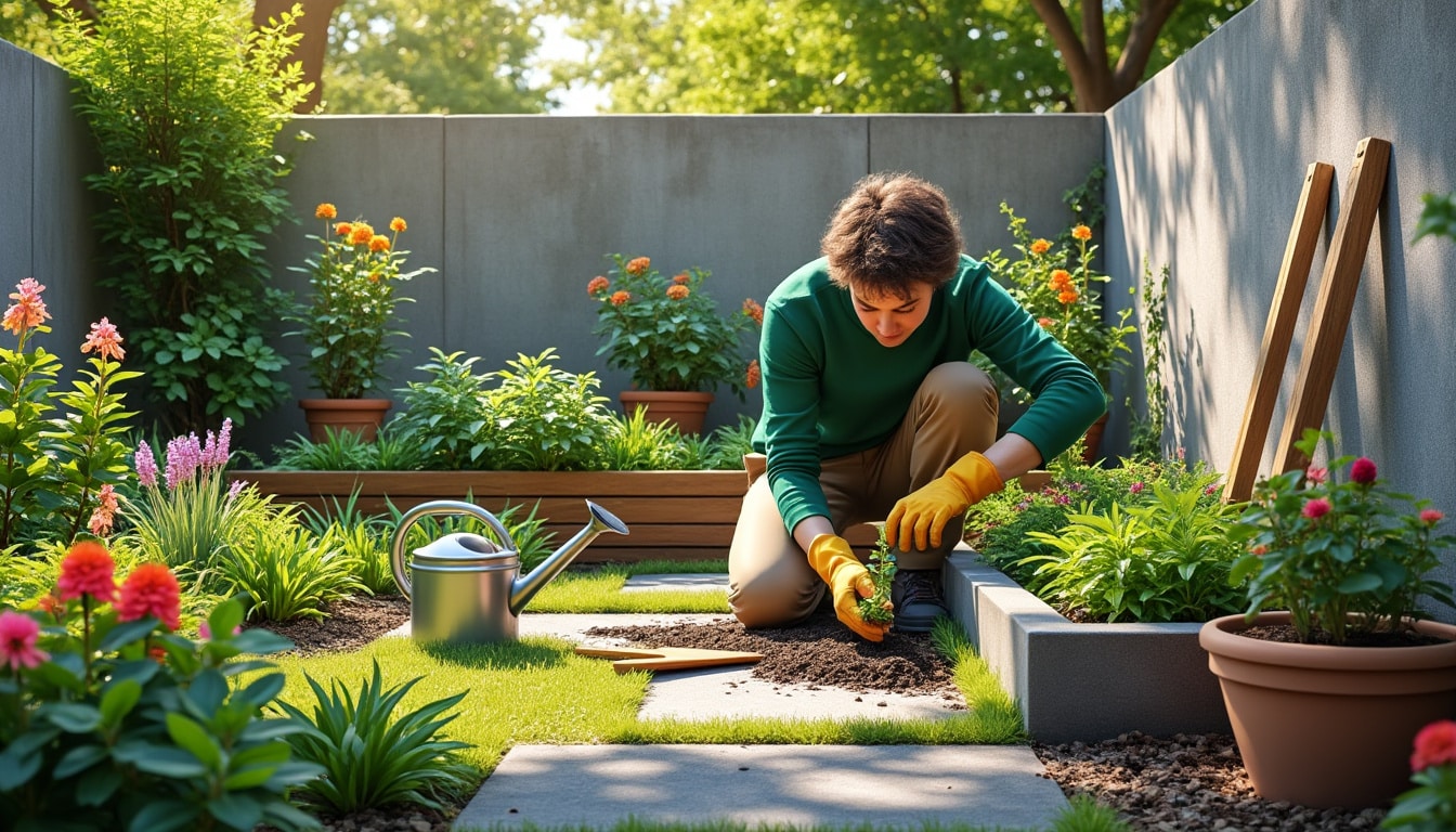 découvrez des astuces pratiques pour transformer une cour bétonnée en un jardin productif en pleine terre. suivez nos conseils pour jardiner facilement, même sans espace vert traditionnel !